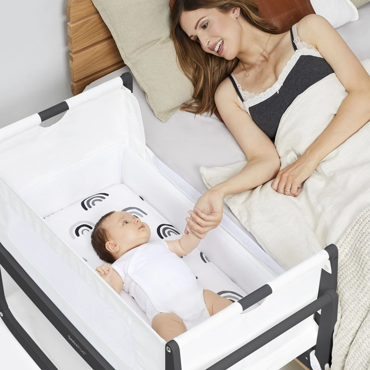 SnuzPod 4 Bedside Crib Starter Bundle - Slate 8 SnuzPod 4 Bedside Crib Starter Bundle - Slate - Image 6