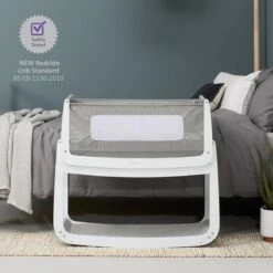 SnuzPod 4 Bedside Crib With Mattress - Dusk -Baby Products Store 04 dusk