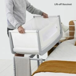 SnuzPod 4 Bedside Crib With Mattress - Dove -Baby Products Store 06 dove