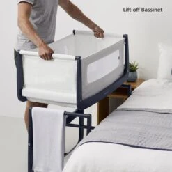 SnuzPod 4 Bedside Crib With Mattress - Navy -Baby Products Store 06 navy