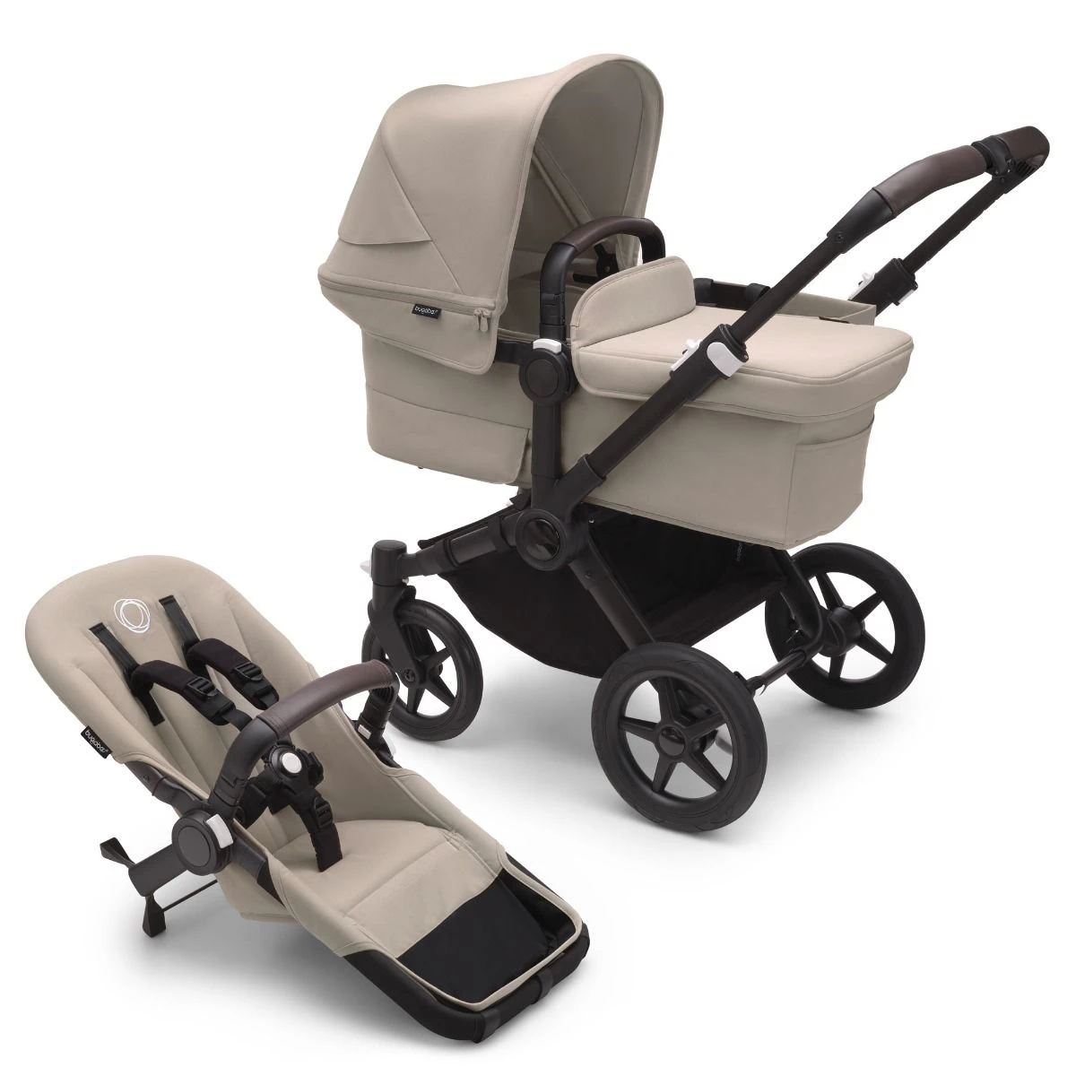 Bugaboo Donkey 5 Mono Complete - Black/Desert Taupe 4 Bugaboo Donkey 5 Mono Complete - Black/Desert Taupe - Image 2
