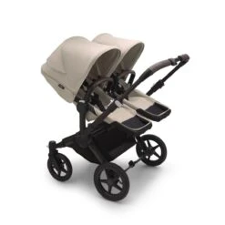 Bugaboo Donkey 5 Duo Complete - Black/Desert Taupe 20 Bugaboo Donkey 5 Duo Complete - Black/Desert Taupe -Baby Products Store 100000055 donkey5 twin seat complete black desert taupe sideshot fp