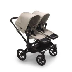 Bugaboo Donkey 5 Twin Complete - Black/Desert Taupe -Baby Products Store 100000055 donkey5 twin seat complete black desert taupe sideshot fw 1