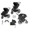 Ickle Bubba Venus Max Jogger I-Size Travel System & Isofix Base - Black -Baby Products Store 13 004 500 001 01