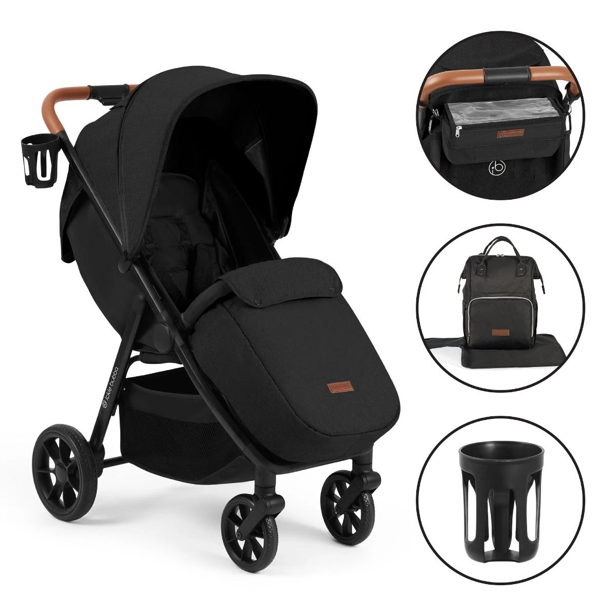 Ickle Bubba Stomp Stride Prime Stroller - Midnight 3 Ickle Bubba Stomp Stride Prime Stroller - Midnight