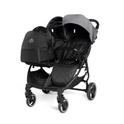 Ickle Bubba Venus Prime Double Stroller - Space Grey