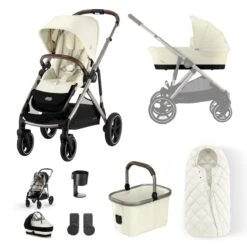 Cybex Gazelle S Essential Bundle - Seashell Beige
