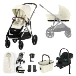 Cybex Gazelle S Comfort Aton B2 Bundle - Seashell Beige