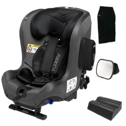 Axkid Minikid 2 Extended Rear Facing Car Seat + FREE Gift - Granite