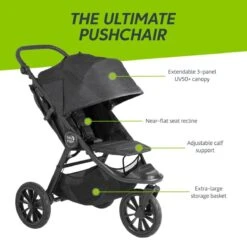 Baby Jogger City Elite 2 Stroller - Opulent Black -Baby Products Store baby jogger city elite 2 jet 6 1