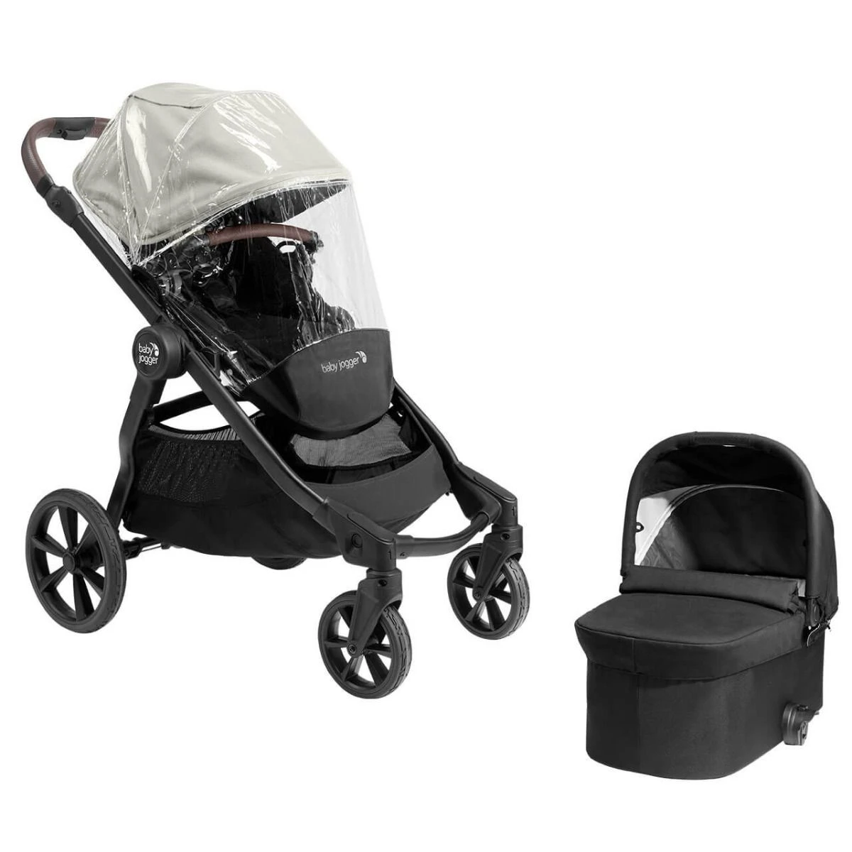 Baby Jogger City Select 2 Stroller And Carrycot Bundle - Frosted Ivory 3 Baby Jogger City Select 2 Stroller And Carrycot Bundle - Frosted Ivory