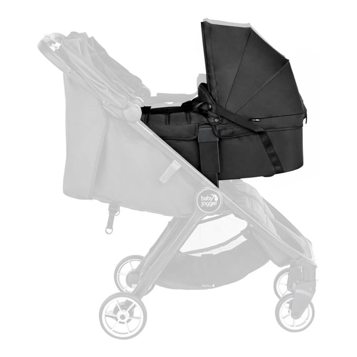 Baby Jogger City Tour 2 Double Carrycot - Pitch Black 5 Baby Jogger City Tour 2 Double Carrycot - Pitch Black - Image 3