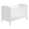 Babymore Aston Drop Side Cot Bed - White