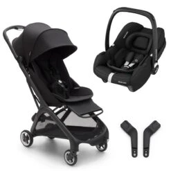 Bugaboo Butterfly Pushchair + Maxi-Cosi CabrioFix I-Size - Black/Midnight Black