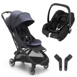 Bugaboo Butterfly Pushchair + Maxi-Cosi CabrioFix I-Size - Black/Stormy Blue