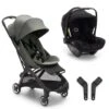 Bugaboo Butterfly Pushchair + Turtle Air - Black/Forest Green -Baby Products Store bugaboo butterfly turtle air bundle forest green