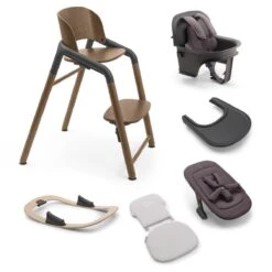 Bugaboo Giraffe Highchair Ultimate Bundle - Create And Buy -Baby Products Store bugaboo giraffe ultimate bundle wood grey 1