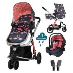 Cosatto Giggle 2 In 1 I-Size Car Seat Bundle - Pretty Flamingo