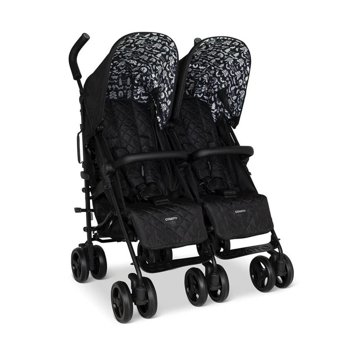 Cosatto Supa Dupa Twin Pushchair - Silhouette 4 Cosatto Supa Dupa Twin Pushchair - Silhouette - Image 2