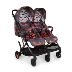 Cosatto Woosh Double Stroller - Charcoal Mister Fox