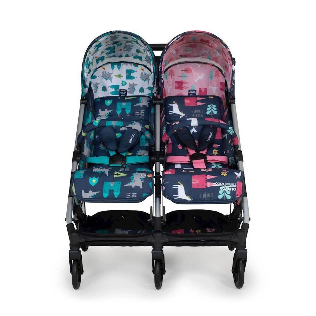 Cosatto Woosh Double Stroller - Fairy Tale 4 Cosatto Woosh Double Stroller - Fairy Tale - Image 2