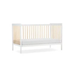 CuddleCo Nola Cot Bed - White And Natural -Baby Products Store cuddleco nola cot bed white natural 4 2