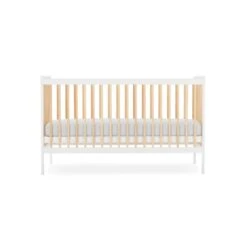 CuddleCo Nola Cot Bed - White And Natural -Baby Products Store cuddleco nola cot bed white natural 6 2