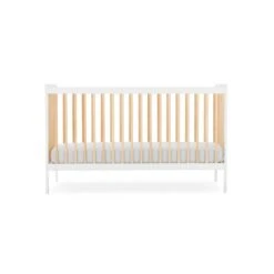 CuddleCo Nola Cot Bed - White And Natural -Baby Products Store cuddleco nola cot bed white natural 7 2