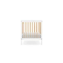 CuddleCo Nola Cot Bed - White And Natural -Baby Products Store cuddleco nola cot bed white natural 9 2
