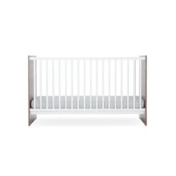 CuddleCo Enzo 2 Piece Nursery Furniture Set - Oak And White -Baby Products Store cuddleco web 1600x1600 enzo11 lr cutout cotbed