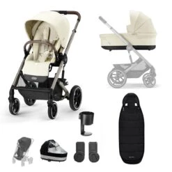Cybex Balios S Lux Taupe Essentials Bundle - Seashell Beige