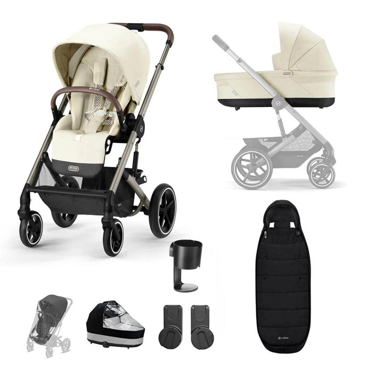 Cybex Balios S Lux Taupe Essentials Bundle - Seashell Beige 3 Cybex Balios S Lux Taupe Essentials Bundle - Seashell Beige