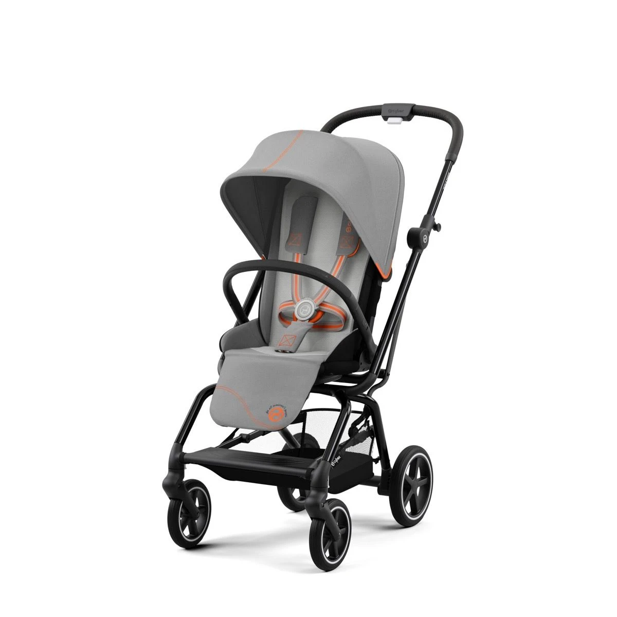 Cybex Eezy S Twist+ 2 Black Stroller - Lava Grey 4 Cybex Eezy S Twist+ 2 Black Stroller - Lava Grey - Image 2