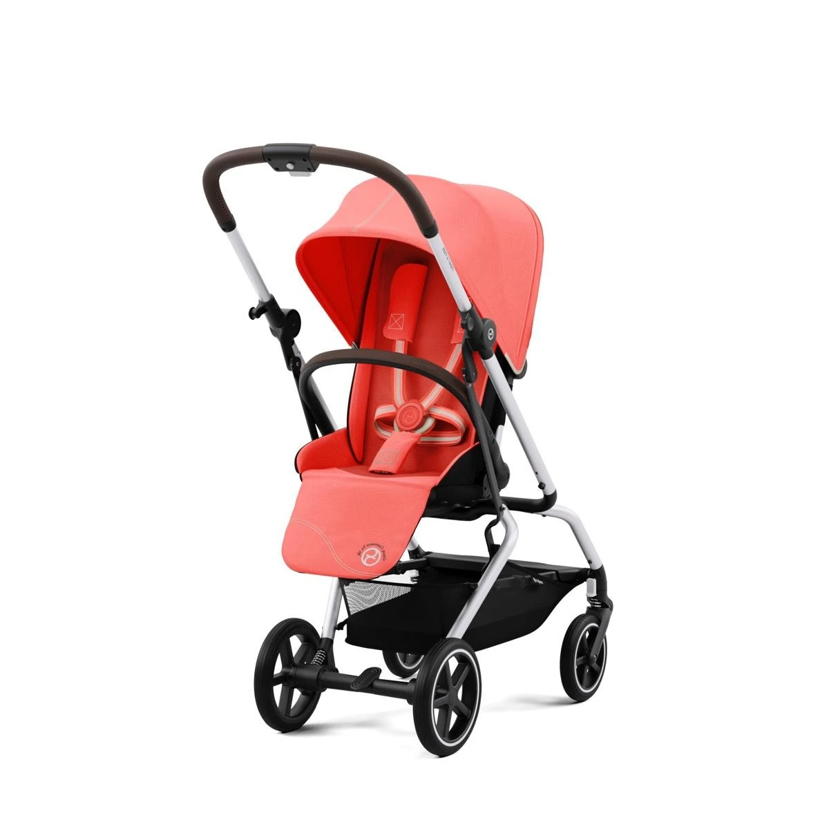 Cybex Eezy S Twist+ 2 Silver Stroller - Hibiscus Red 3 Cybex Eezy S Twist+ 2 Silver Stroller - Hibiscus Red