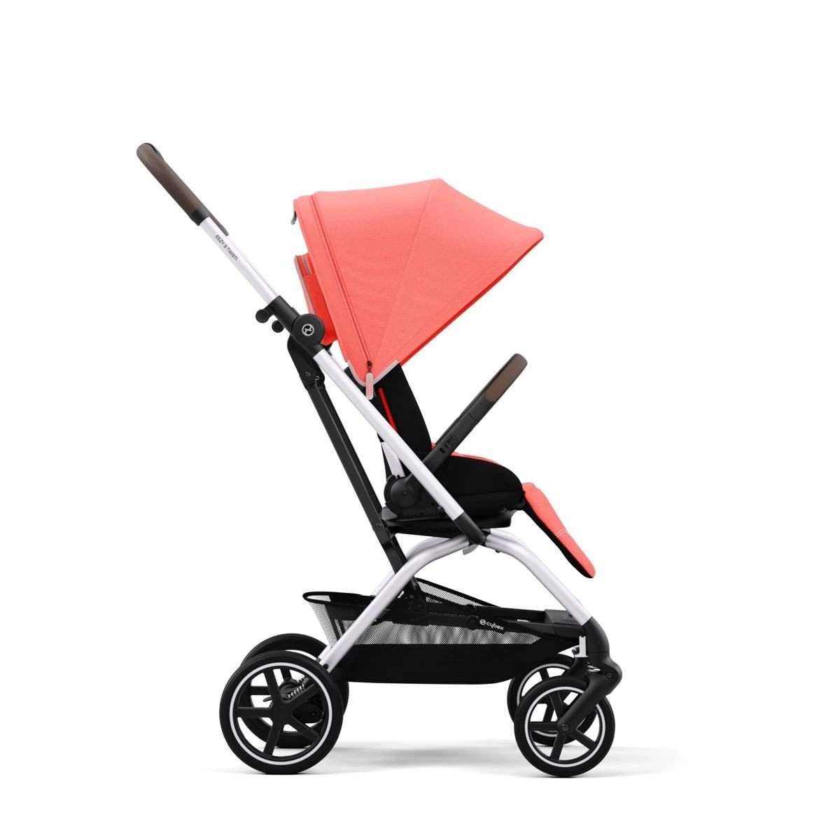 Cybex Eezy S Twist+ 2 Silver Stroller - Hibiscus Red 5 Cybex Eezy S Twist+ 2 Silver Stroller - Hibiscus Red - Image 3