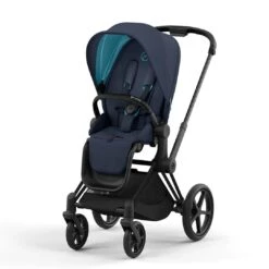Cybex E-Priam Pushchair - Nautical Blue (2022) 11 Cybex E-Priam Pushchair - Nautical Blue (2022) -Baby Products Store cybex priam matt black nautical blue stroller 4