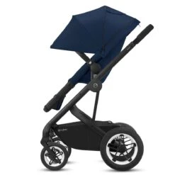 Cybex Talos S 2 In 1 Black Stroller - Soho Grey -Baby Products Store cybex talos s 2in1 pushchair black frame navy blue 4 1 1 1