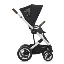 Cybex Talos S Lux Silver Stroller - Deep Black -Baby Products Store cybex talos s lux pushchair silver frame deep black 4 1