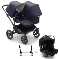 Bugaboo Donkey 5 Duo Complete Travel System With Turtle Air -Baby Products Store donkey 5 duo bundle complete dark navy turtle air 1
