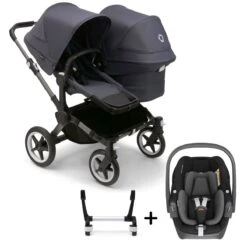 Bugaboo Donkey 5 Duo Complete Travel System With Maxi-Cosi Pebble 360 -Baby Products Store donkey 5 duo bundle complete stormy blue pebble 360 1