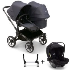 Bugaboo Donkey 5 Duo Complete Travel System With Turtle Air -Baby Products Store donkey 5 duo bundle complete stormy blue turtle air 1