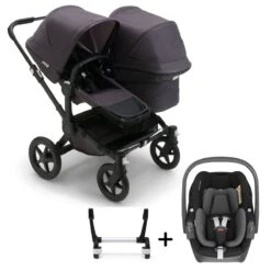 Bugaboo Donkey 5 Duo Complete Travel System With Maxi-Cosi Pebble 360 -Baby Products Store donkey 5 duo bundle complete washed black pebble 360 1