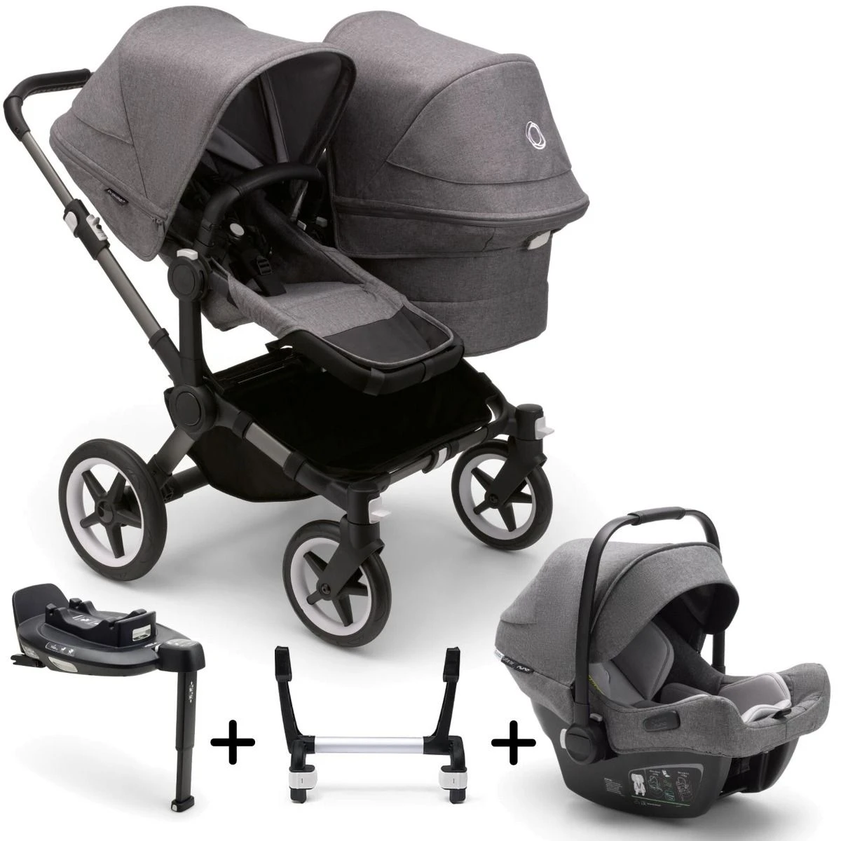 Bugaboo Donkey 5 Duo With Turtle Air + Rotating Base Travel System - Styled By You 6 Bugaboo Donkey 5 Duo With Turtle Air + Rotating Base Travel System - Styled By You - Image 4