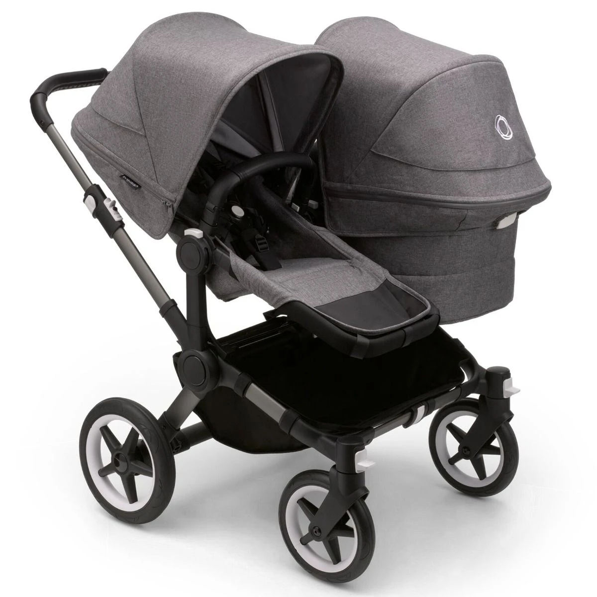 Bugaboo Donkey 5 Twin With Maxi-Cosi Pebble 360 Travel System - Graphite/Grey Melange 7 Bugaboo Donkey 5 Twin With Maxi-Cosi Pebble 360 Travel System - Graphite/Grey Melange - Image 5