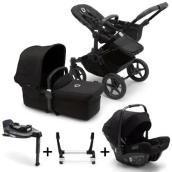 Bugaboo Donkey 5 Mono With Turtle Air Travel System - Black/Midnight Black -Baby Products Store donkey 5 mono bundle isofix turtle air complete midnight black 2022