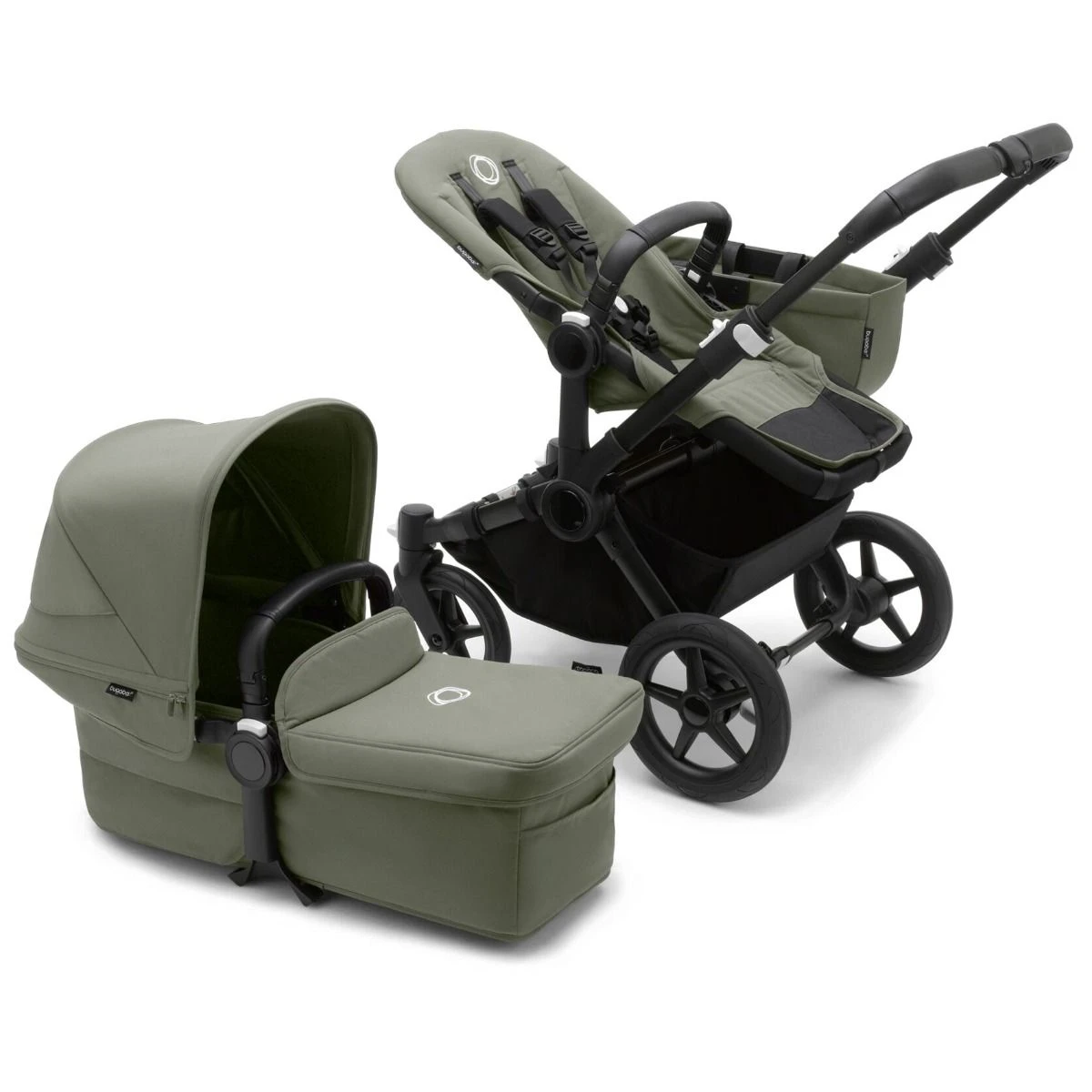 Bugaboo Donkey 5 Mono With Maxi-Cosi Cabriofix ISize Travel System - Black/Forest Green 5 Bugaboo Donkey 5 Mono With Maxi-Cosi Cabriofix ISize Travel System - Black/Forest Green - Image 3