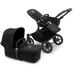 Bugaboo Donkey 5 Duo Complete - Black/Midnight Black -Baby Products Store donkey 5 mono complete gallery black midnight black 1