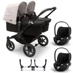 Bugaboo Donkey 5 Twin With Cybex Cloud T Travel System - Styled By You -Baby Products Store donkey 5 twin complete bundle styled by you cloud t