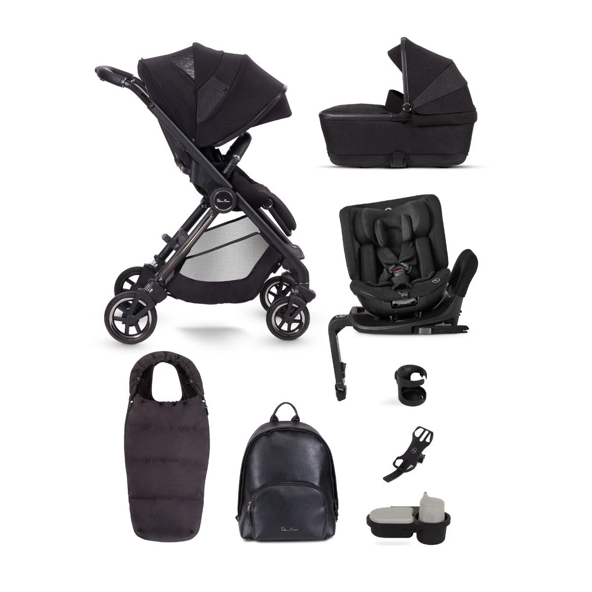Silver Cross Dune + First Bed Folding Carrycot + Ultimate Pack + Motion All Size - Space 3 Silver Cross Dune + First Bed Folding Carrycot + Ultimate Pack + Motion All Size - Space