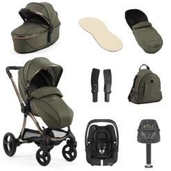 Egg 3 Luxury Maxi-Cosi Cabriofix I-Size Travel System Bundle - Hunter Green